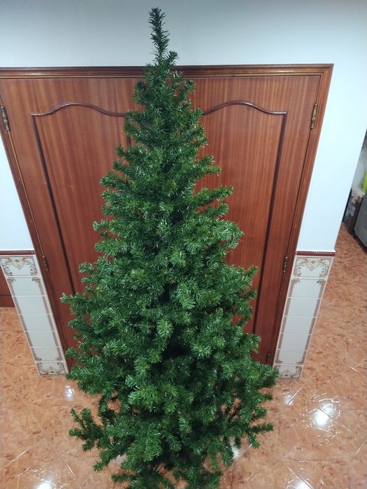 Árvore de natal verde 2,20 m casa quarto apartamento vivenda escritório gabinete cozinha.
