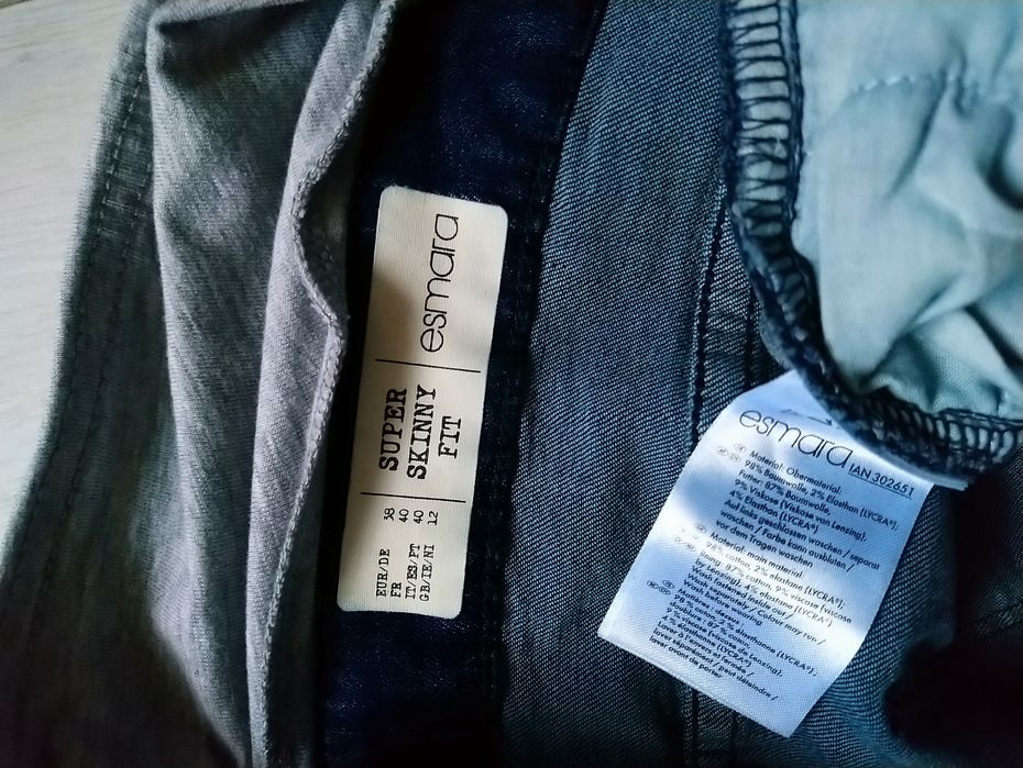 Джинси для вагітних Esmara Super skinny fit EUR 38 розмір