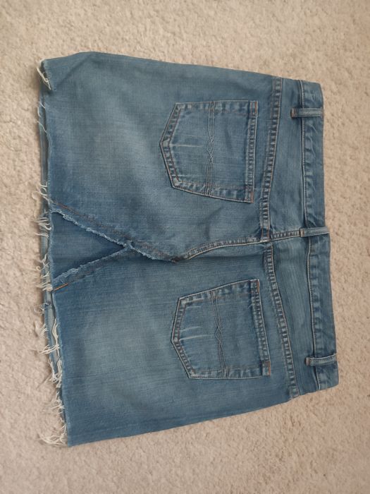 Spódnica spódniczka jeansowa denim 14 biodrówka