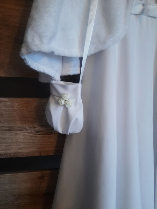 Sukienka komunijna,bolerka,torebka