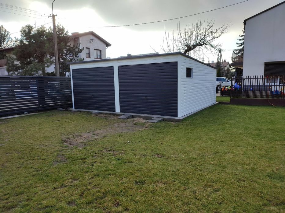 Garaż blaszany blaszak 6x5.5 m