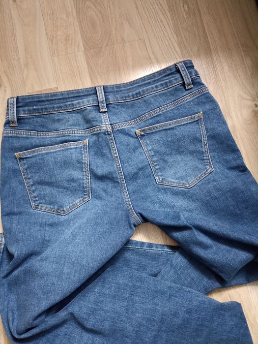 Granatowe jeansy rurki spodnie jeansowe C&A S 36