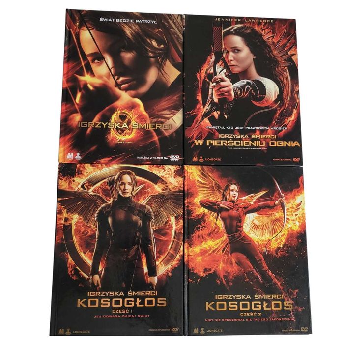 Igrzyska Śmierci 1-4 DVD Komplet The Hunger Games Kolekcja Lektor PL