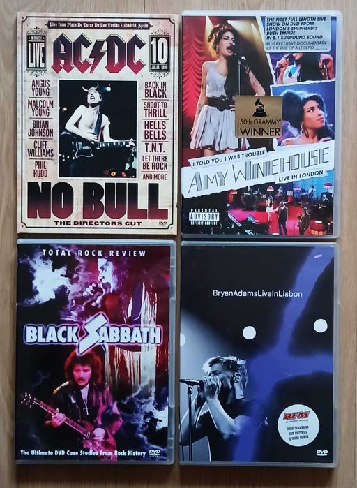 25 DVDs - Grandes Bandas - Raros - MUITO BOM ESTADO