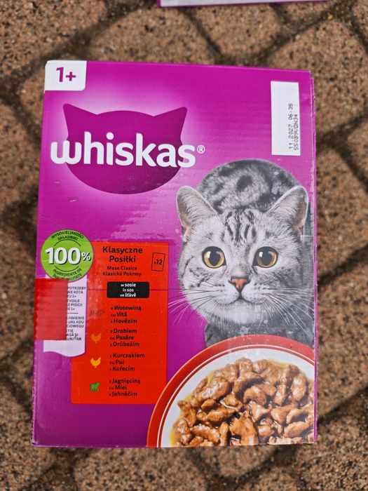 WHISKAS mokra karma dla kota - 6 opakowań po 12 szt