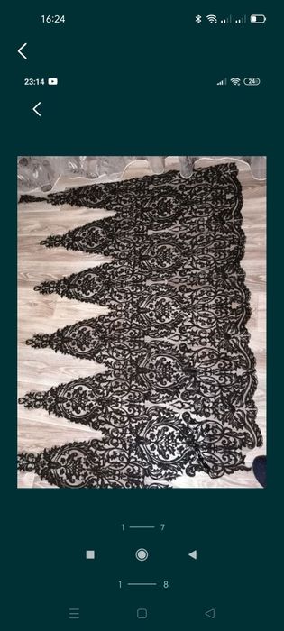 Мереживо кружево тканина для сукні ткань гипюр нерозшитий black гіпюр