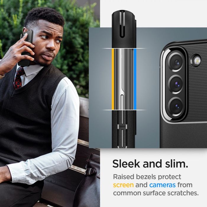 Spigen rugged armor Galaxy S22 matte black