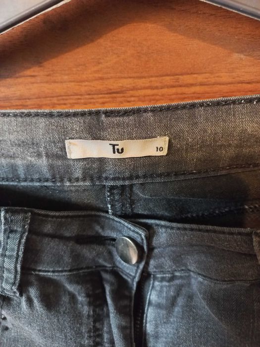 Spodnie dzinsowe czarne damskie