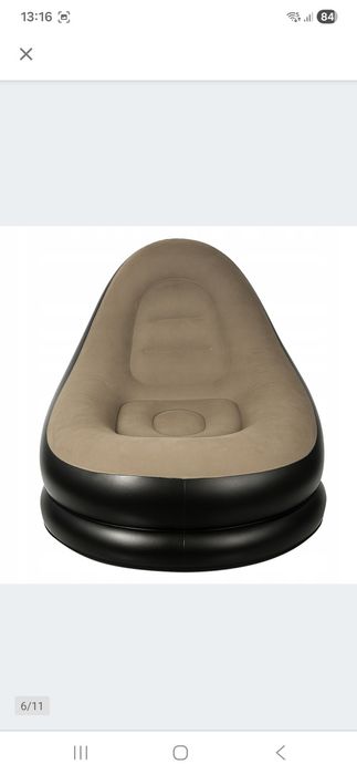 Fotel ogrodowy dmuchany pompowany pufa na plażę ogródu + pompka  2 szt