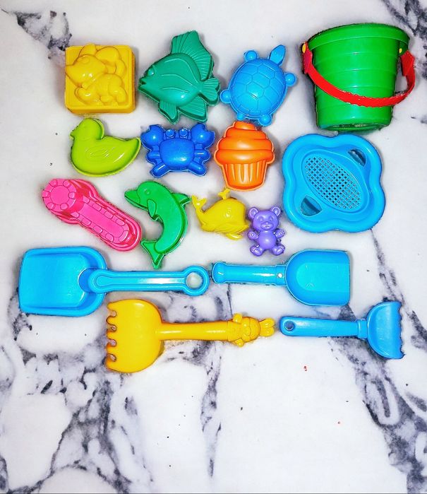 Пакет набор игрушек для песочницы песка пасочки