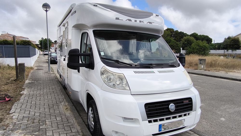 Ducato-Laika 3000cc 160cv full extras, AC cama, suporte moto