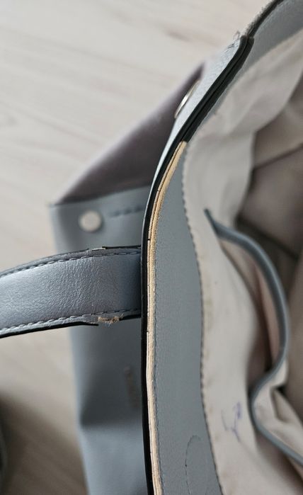 Torba ck torebka Calvin klein shoper szoper niebieska Szara szoperka