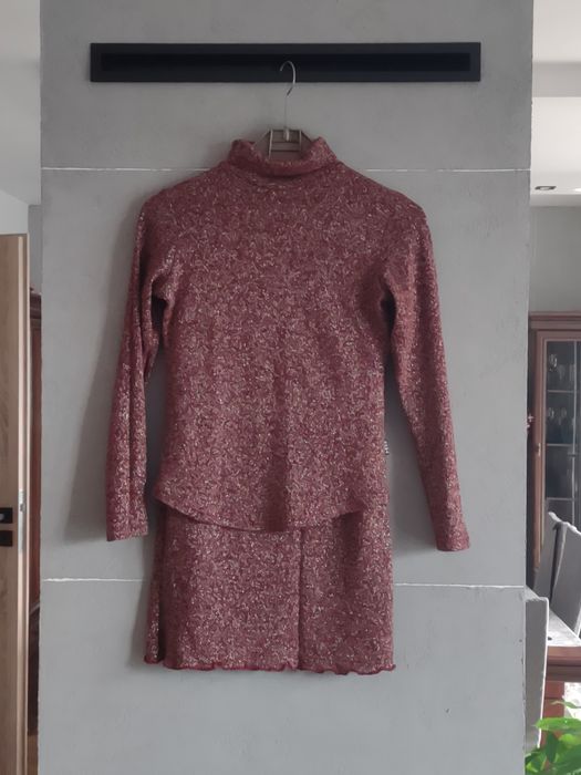 Dzianinowy komplet damski