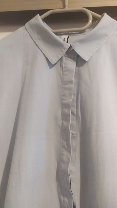 Błękitna sukienka na lato, zwiewna