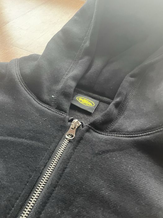 Casaco Corteiz preto logo grande corteiz atras novo