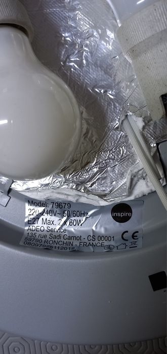 Plafond de teto redondo em vidro fosco