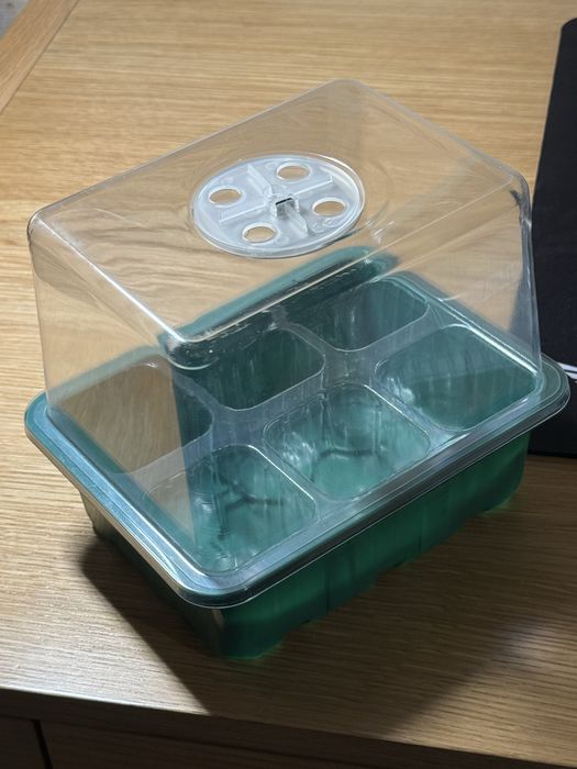 Бокс для розсади, лоток для рассады, з LED-підсвіткою 6/12 комірок