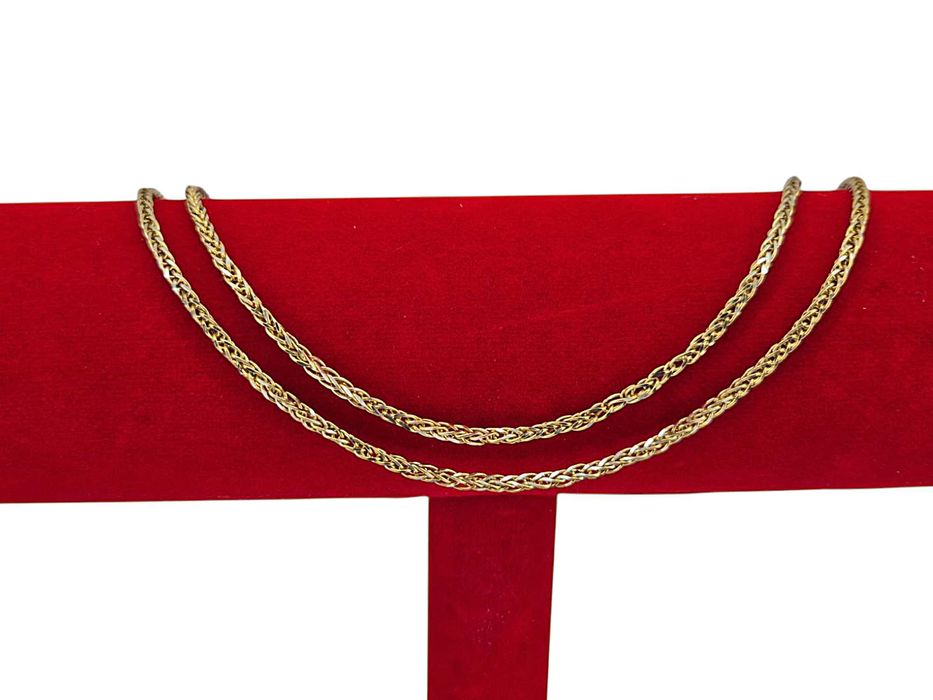 Przepiękny złoty łańcuszek lisi ogon 5,43G 14K