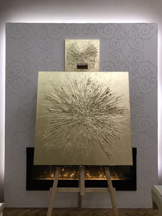 Стильная дизайнерская интерьерная картина Salute абстракция в наличии