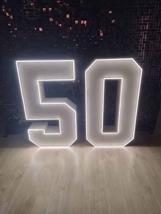 Cyfry dekoracyjne Neon led 3d