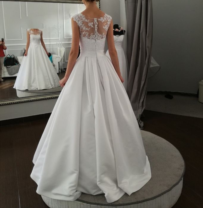 Suknia ślubna biała xs 34