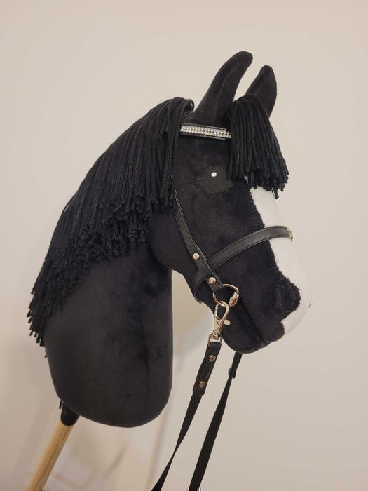 Konik Hobby Horse A3 ręcznie szyty z minky, zestaw z ogłowiem #220