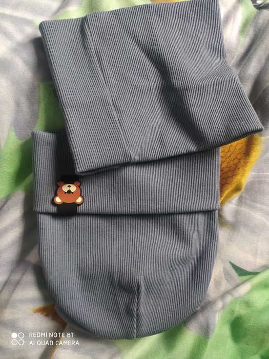 Шапка дитяча з хомутом для хлопчика 1рік