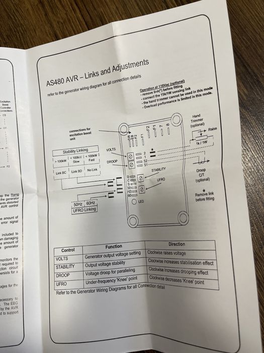 AVR  AS 480 автоматический регулятор напряжения для генератора