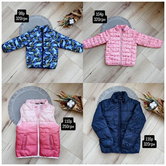 Дитячі куртки демісезон