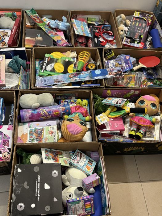 Mystery box zabawki duzy karton nowe kat A zwroty lidl action biedri