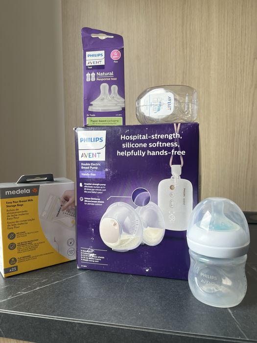 Laktator elektryczny Philips Avent Hands Free SCF532/11 + gratisy