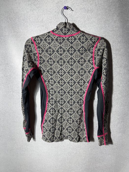 Bluza Kari Traa S logowany half zip outdoor 100% merino wool damska