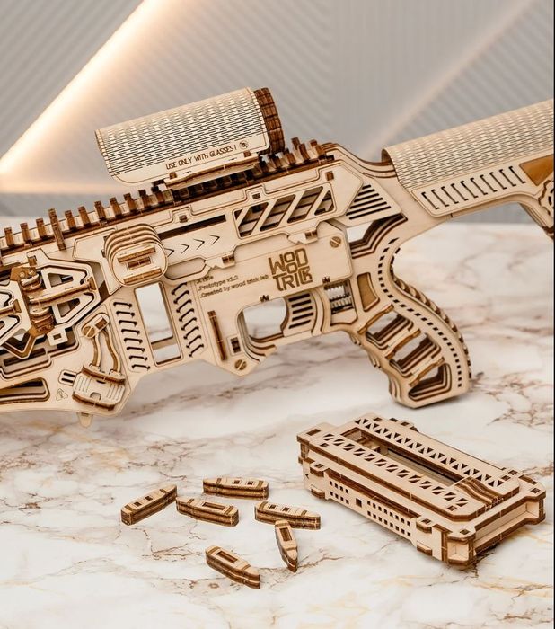 Собранная винтовка fusion x rifle. рабочая, из дерева