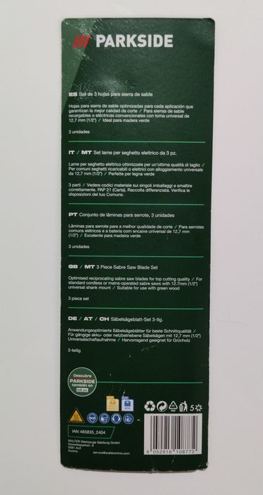 Conjunto de Serras de Madeira Parkside