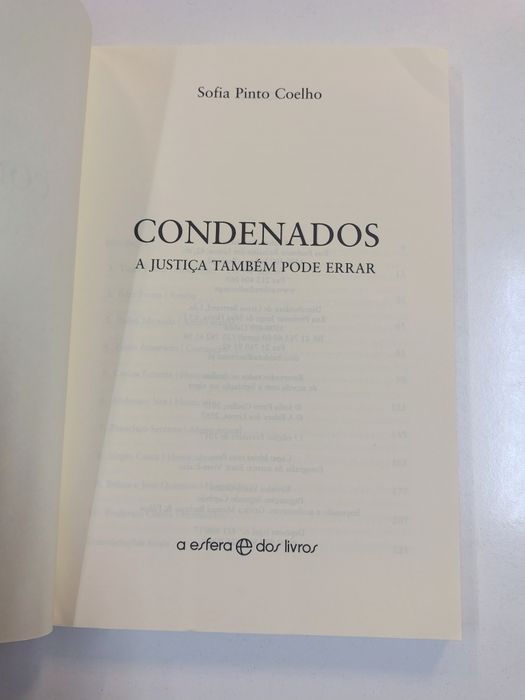 Condenados: A justiça também pode errar, de Sofia Pinto Coelho