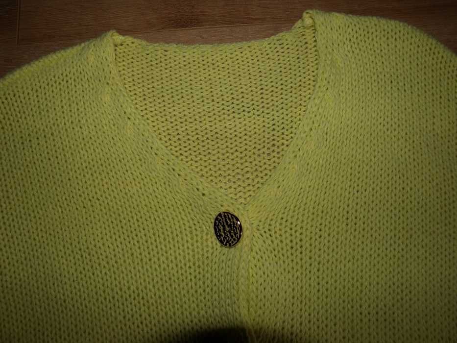 Sweterek nowy M/L/XL żółty