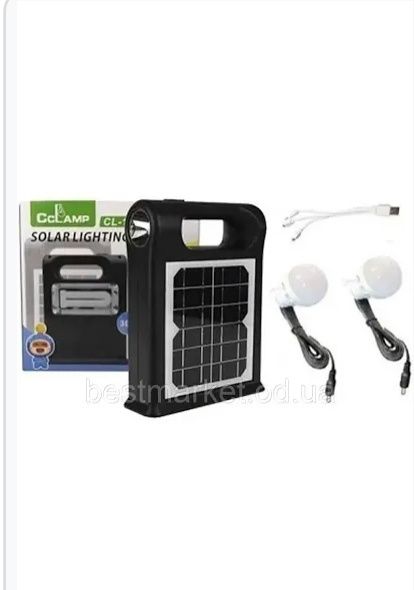 зарядна сонячна станція повербанк сонячна батарея фонарь gdtimes105 07