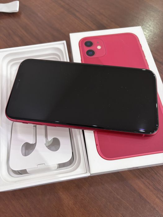 Iphone 11 64 GB super stan, czerwony