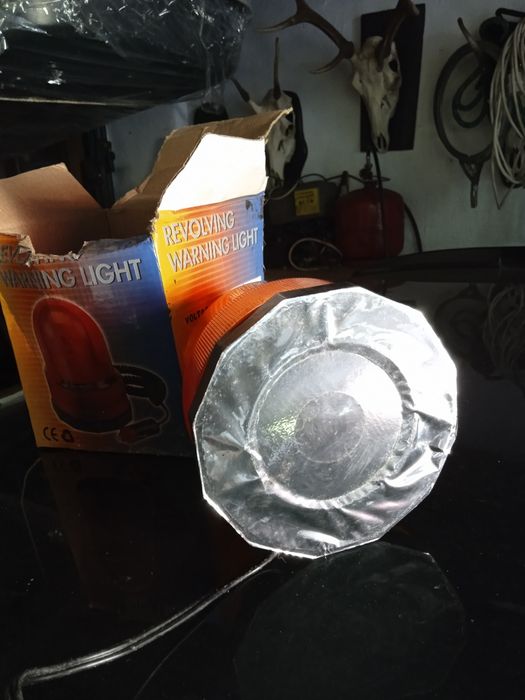 Lampa ostrzegawcza 12 V na magnes pomaranczowa