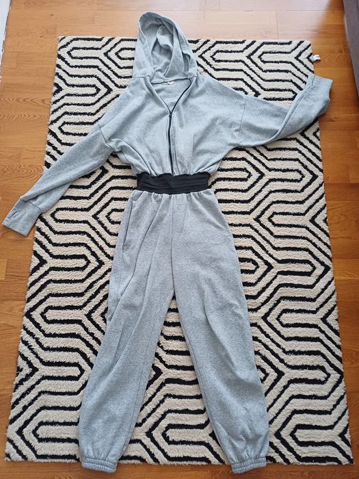 Женский комбинезон на флисе меланж М