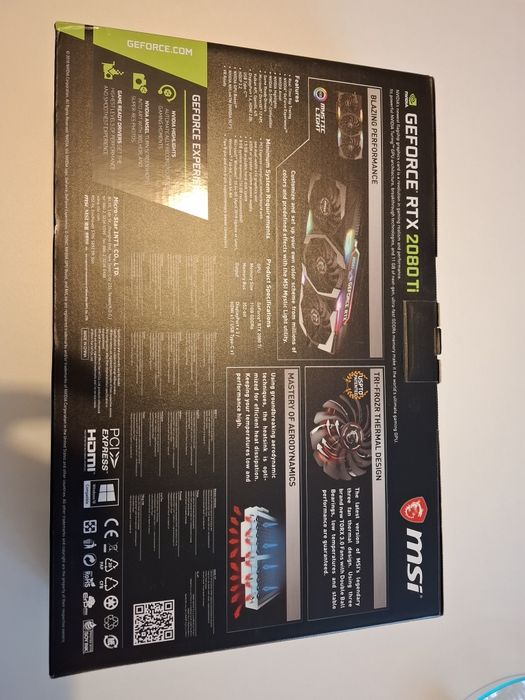 MSI GeForce RTX 2080 Ti GAMING Z TRIO 11GB GDDR6 Stan Nowy
