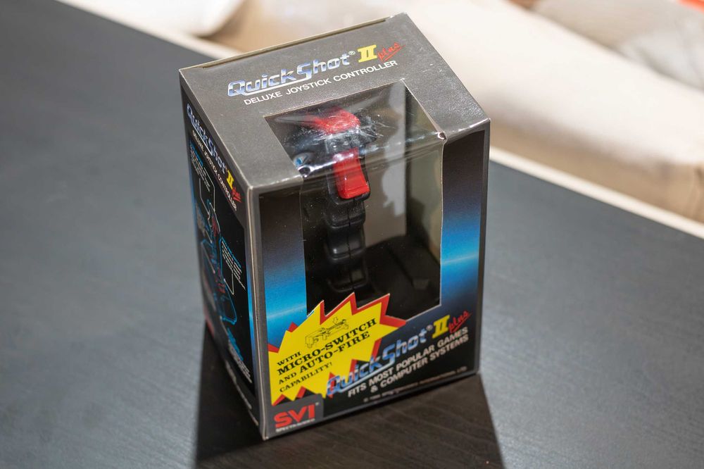 Joystick Quickshot II PLUS SVI 102 BOX Atari 8bit 16bit Nowy NOS