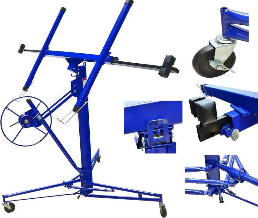 Podnośnik do płyt Geko G02110 niebieski REGIPSÓW KARTONOWYCH