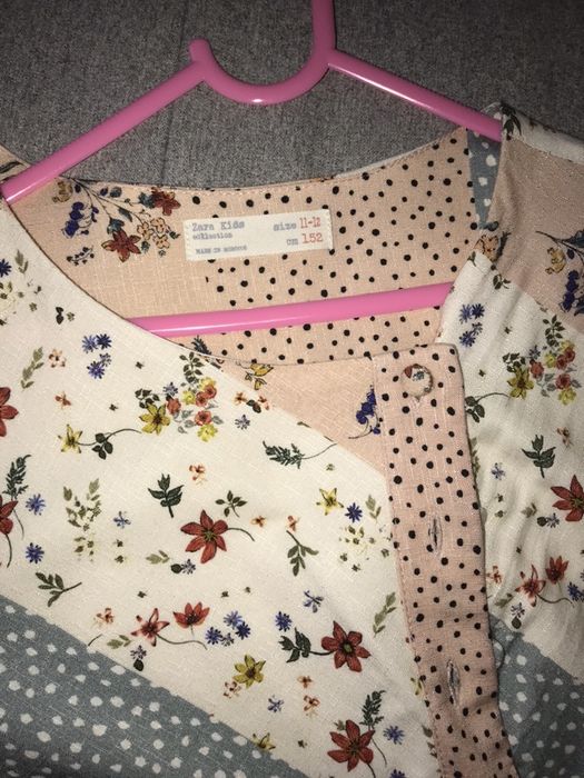 Zara sukienka nowa patchworkowa 152