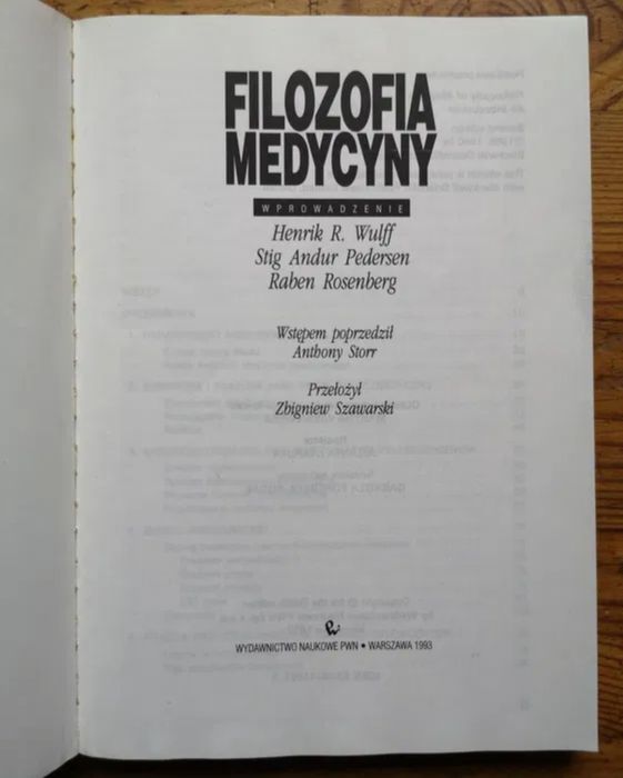 Filozofia medycyny (1993).