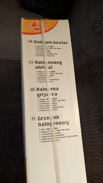 Grzejnik halogenowy NOWY 1200W