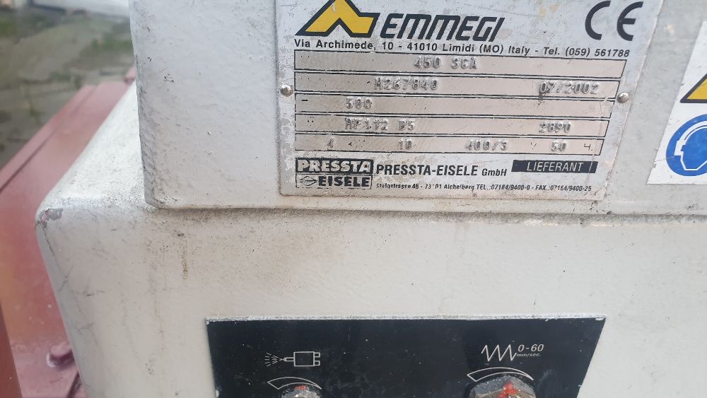 piła do metalu tarczowa EMMEGI 450 SCA przecinarka