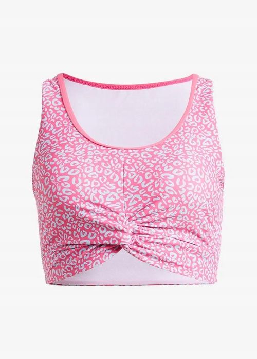 B.P.C biustonosz bikini bustier różowy w turkusowe cętki 46.