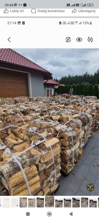 Dąb Suche drewno opałowe kominkowe EKODREWNO