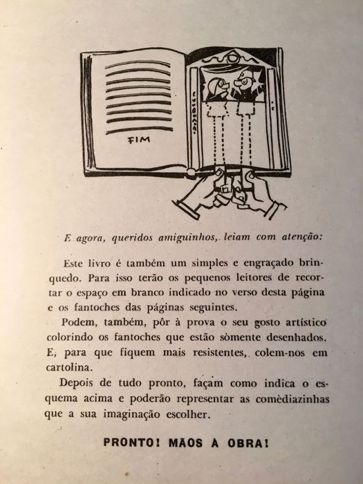 OS FANTOCHES de CARATUJA 1953 - livro infantil didáctico